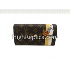 Louis Vuitton Monogram Vőlegény Pénztárca Cipzáras Zsebbel Sárga
